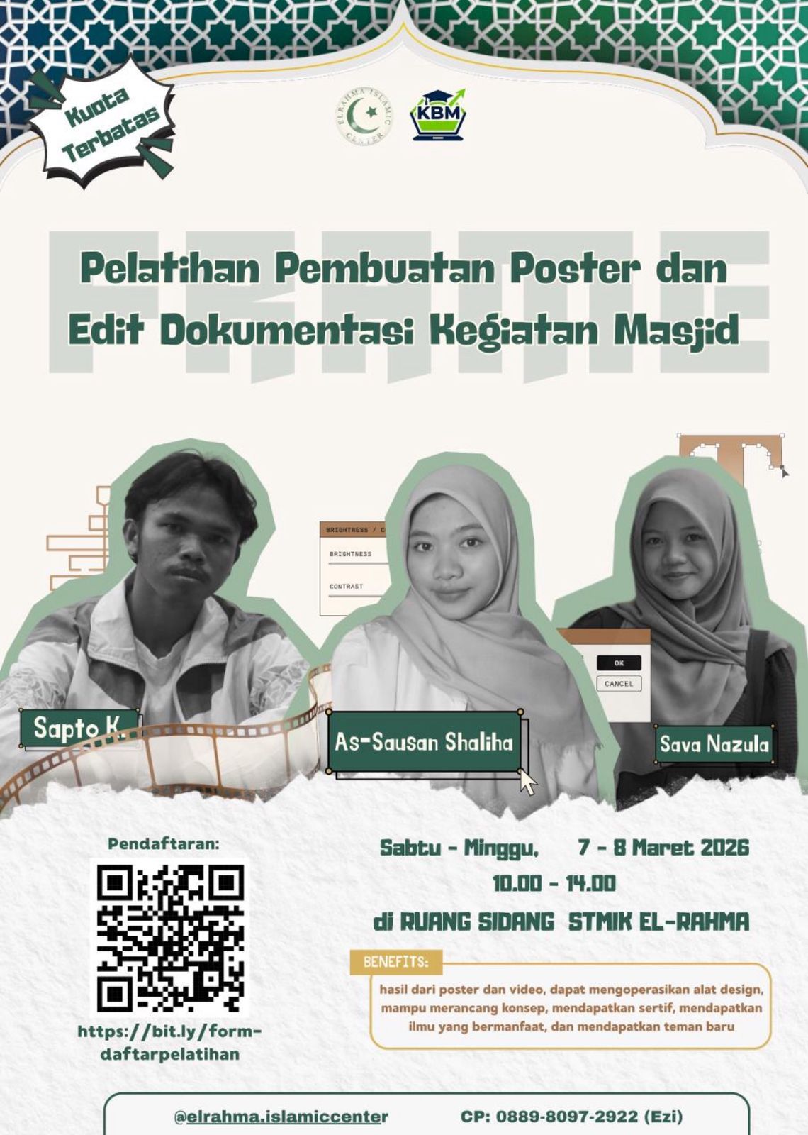 Pelatihan Pembuatan POSTER dan Edit Kegiatan Masjid