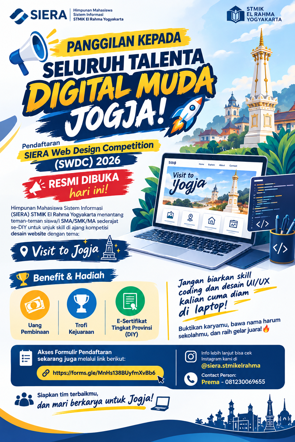 SIERA Web Design Competition (SWDC) 2026 Resmi Dibuka, Ajak Talenta Digital Muda se-DIY Unjuk Kreativitas