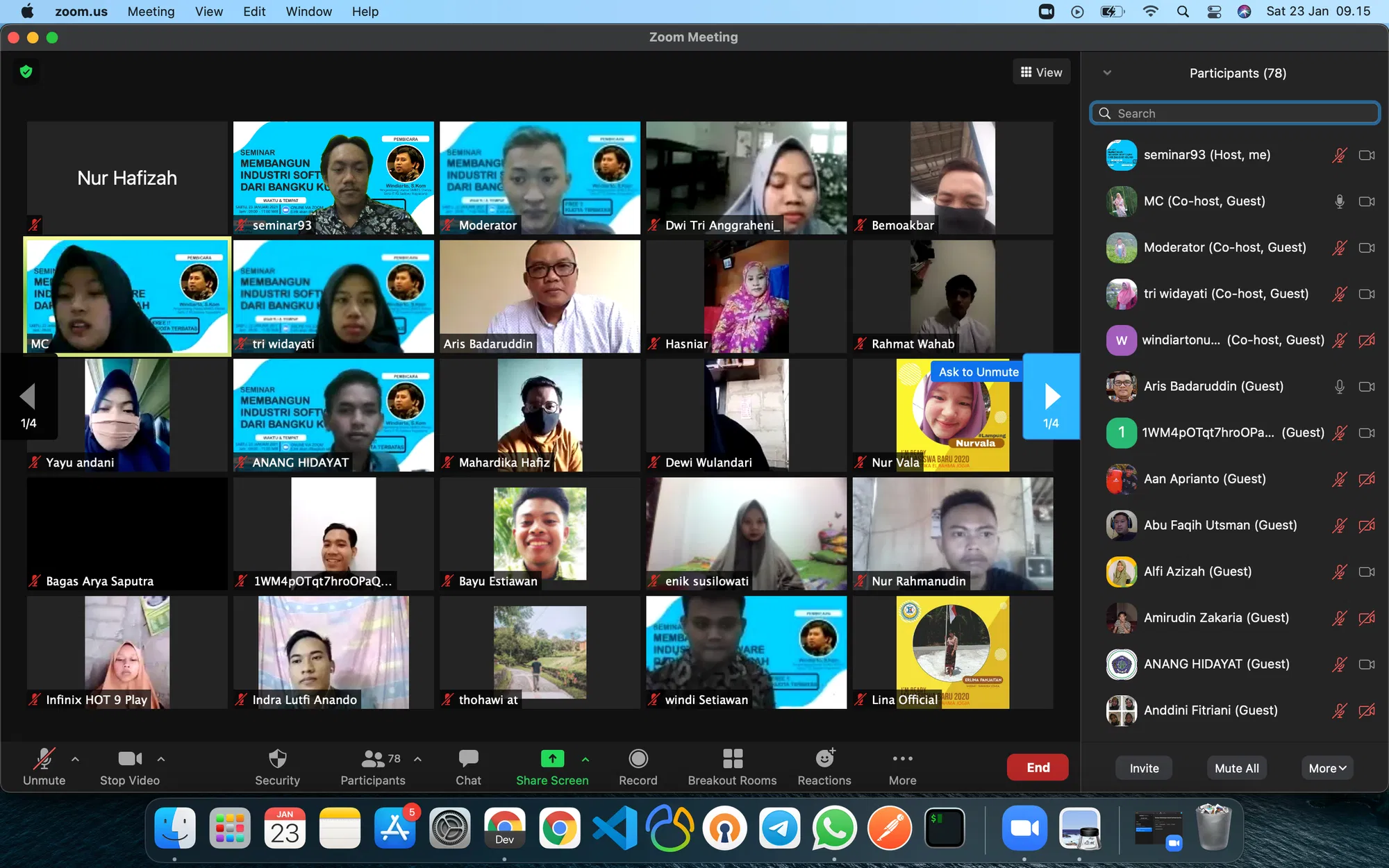 HMP SIERA ADAKAN SEMINAR ONLINE "MEMBANGUN INDUSTRI SOFTWARE DARI BANGKU KULIAH"