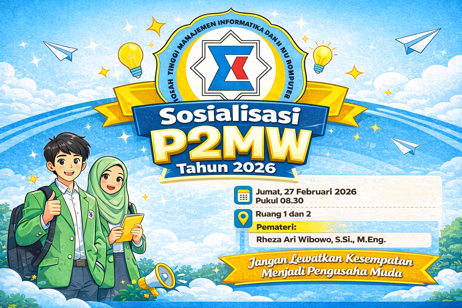 STMIK El Rahma Yogyakarta Gelar Sosialisasi P2MW 2026: Bedah Tuntas Panduan dan Strategi Lolos Hibah Nasional