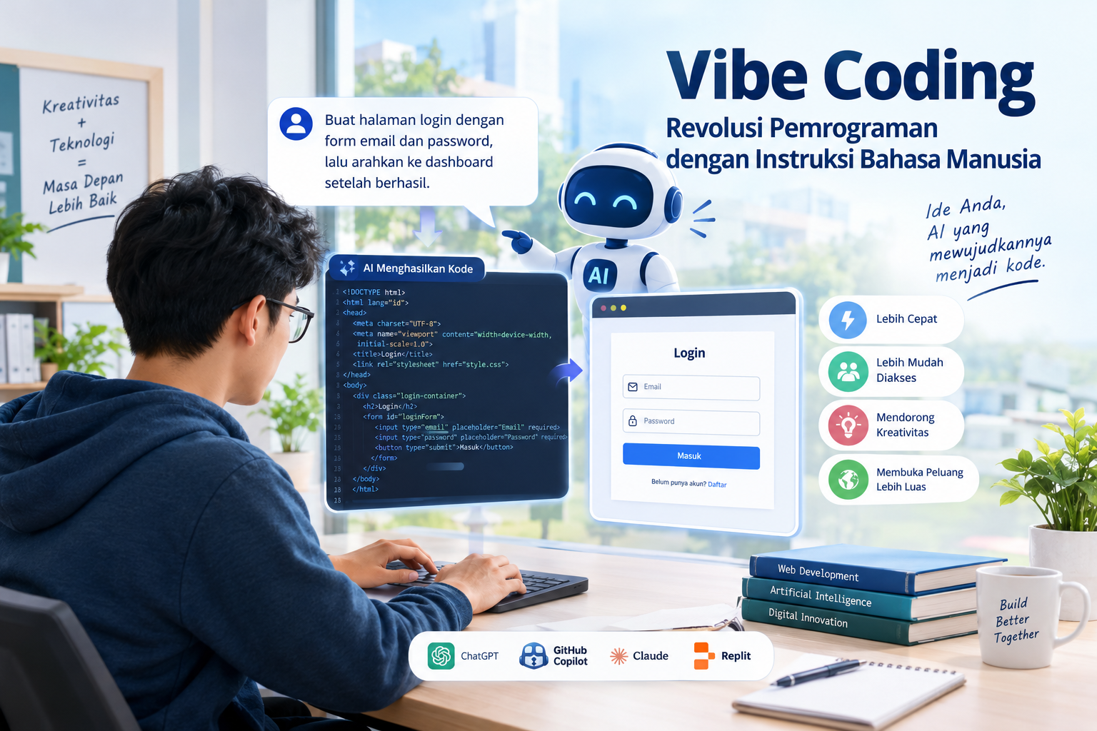 Vibe Coding: Revolusi Pemrograman dengan Instruksi Bahasa Manusia